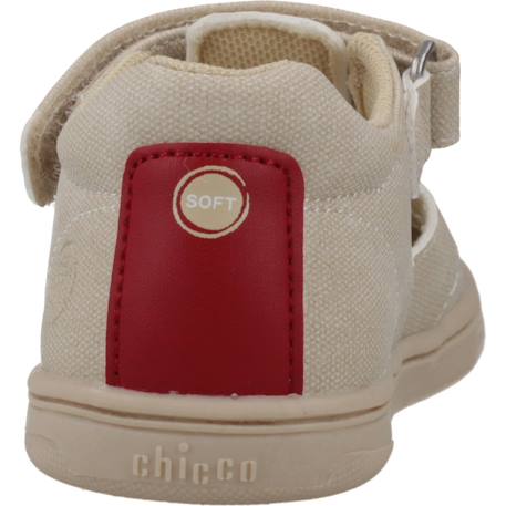Sandale bébé textile Beige 400+Bleu 800 3 - vertbaudet enfant 