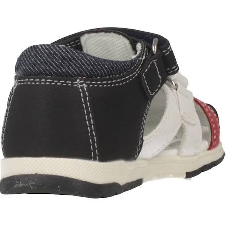 Sandale bébé textile gabriel Bleu 800+Noir 040 3 - vertbaudet enfant 