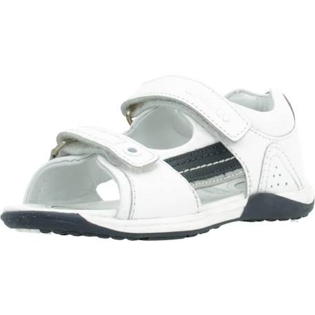 Sandale bébé cuir Blanc 4 - vertbaudet enfant 