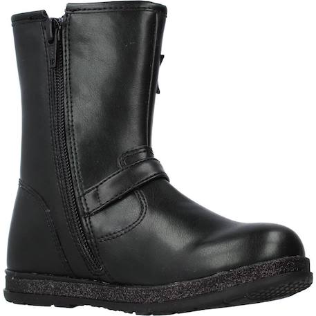 Botte bébé cuir clorens Bronze+Noir 11 - vertbaudet enfant 