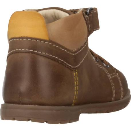 Botte bébé cuir gorix Bleu 800+Marron 460 9 - vertbaudet enfant 