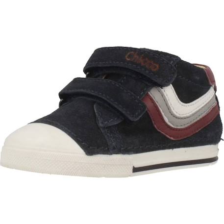 Basket bébé cuir Bleu 800+Gris 950 4 - vertbaudet enfant 