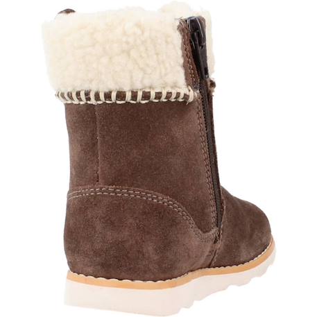 Botte bébé cuir cuir crown loop t Marron 3 - vertbaudet enfant 