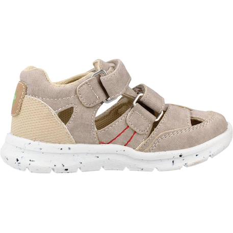 Sandale bébé textile glen Beige 360+Bleu 800 1 - vertbaudet enfant 
