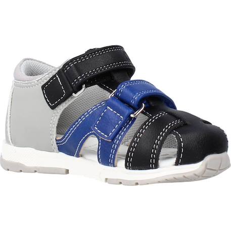 Sandale bébé textile gabriel Bleu 800+Noir 040 11 - vertbaudet enfant 