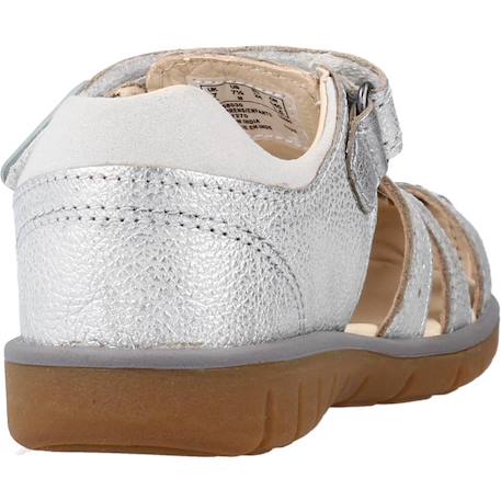 Sandale bébé cuir cuir roam bay t Argent silver 3 - vertbaudet enfant 