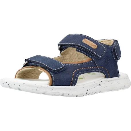Sandale enfant textile cayson Bleu 800+Marron 400 4 - vertbaudet enfant 