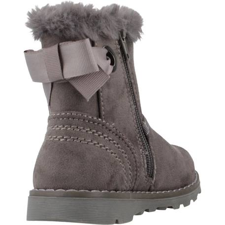 Botte bébé cuir Gris+Rose 3 - vertbaudet enfant 