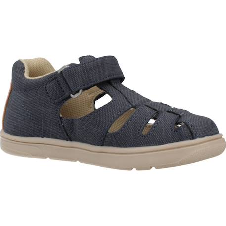 Sandale bébé textile Beige 400+Bleu 800 11 - vertbaudet enfant 