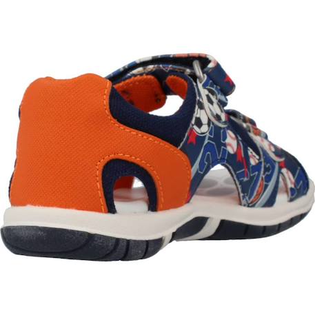 Sandale bébé textile florian Bleu 800+Multicolore 810 9 - vertbaudet enfant 
