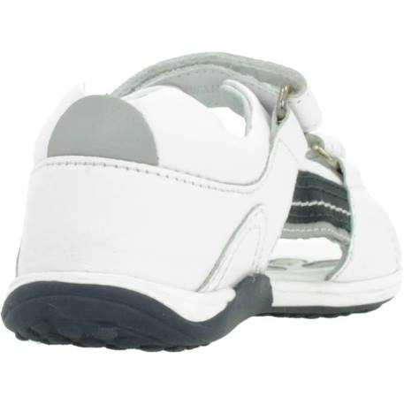 Sandale bébé cuir Blanc 3 - vertbaudet enfant 