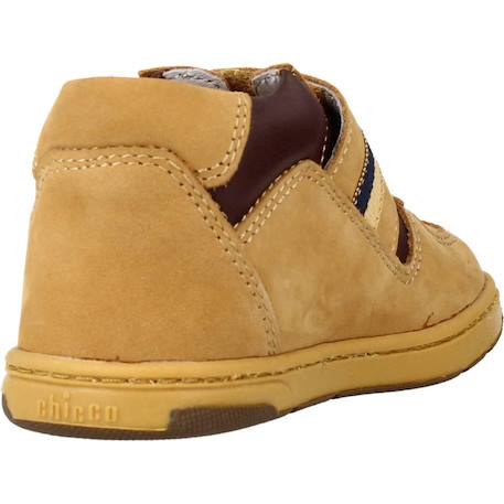 Botte bébé cuir grim Bleu 800+Brun clair 260 9 - vertbaudet enfant 