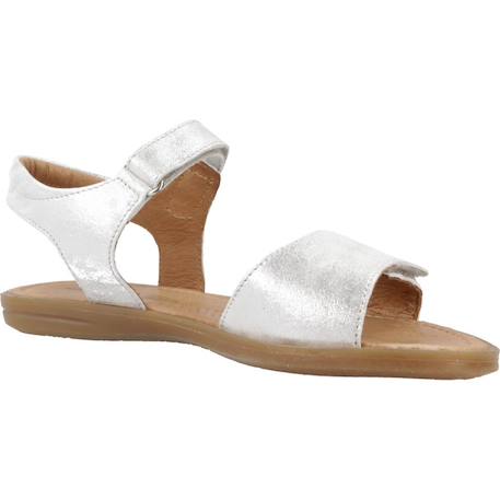 Sandale bébé cuir aryli Gris argenté 5 - vertbaudet enfant 