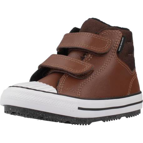 Baskets bébé garçon en cuir Marron 4 - vertbaudet enfant 