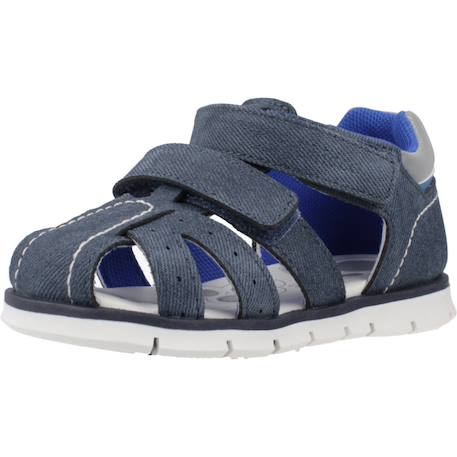 Sandale bébé synthétique fiodor Blanc 300+Bleu 860 10 - vertbaudet enfant 