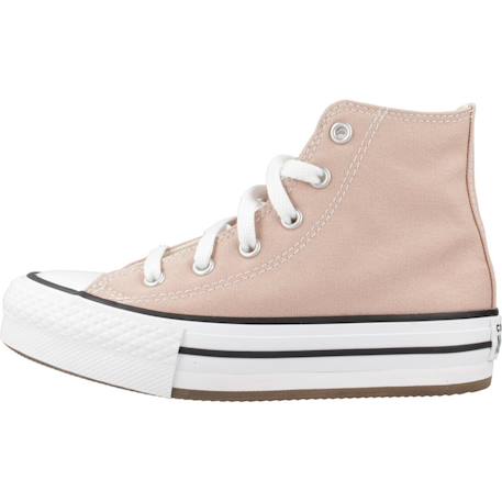 Baskets enfant fille en textile Rose cendré 2 - vertbaudet enfant 