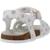 Sandale enfant synthétique fleurette Blanc 300 3 - vertbaudet enfant 