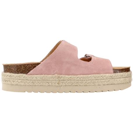 Sandale enfant cuir s eva Beige+Blanc+Gris methanol+Rose antique 19 - vertbaudet enfant 