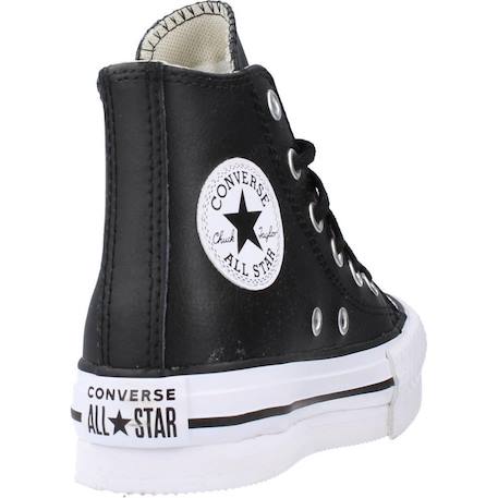 Baskets enfant fille en cuir Noir 3 - vertbaudet enfant 