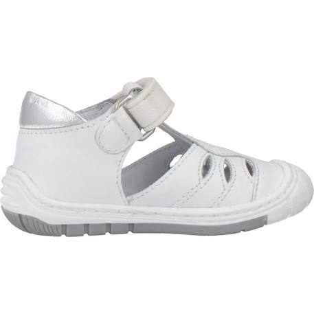 Sandale bébé cuir dana Blanc 300 1 - vertbaudet enfant 