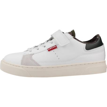 Basket enfant synthétique bryson Blanc et kaki 2 - vertbaudet enfant 