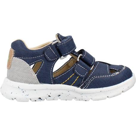 Sandale bébé textile glen Beige 360+Bleu 800 7 - vertbaudet enfant 