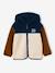 Gilet zippé à capuche garçon bleu moyen+vert sapin 3 - vertbaudet enfant 