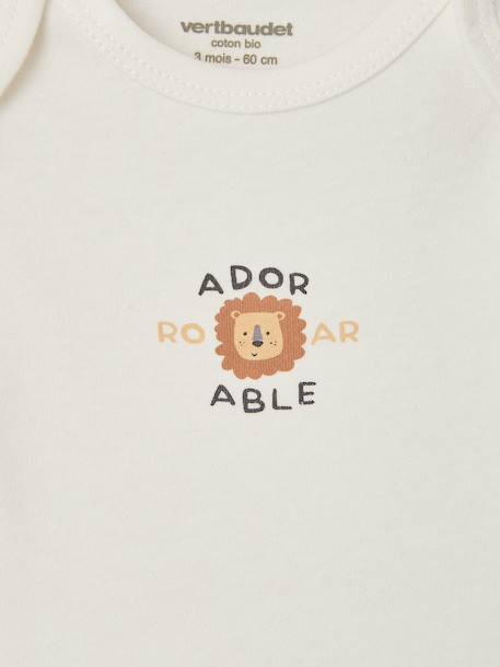 Lot de 3 bodies manches longues bébé noisette 5 - vertbaudet enfant 