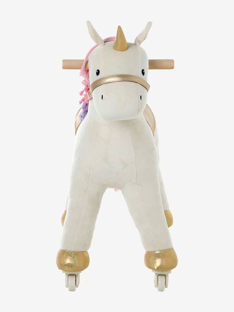 Cheval à roulettes en bois FSC® Grand cheval+Grande licorne+Petit cheval+Petite licorne 28 - vertbaudet enfant 