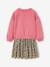 Robe bi-matière fille anthracite+écru+mauve+vert sauge 10 - vertbaudet enfant 