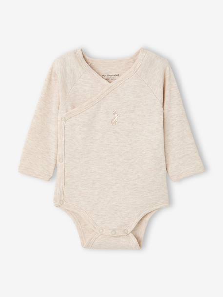 Lot de 2 bodies naissance manches longues écru 2 - vertbaudet enfant 