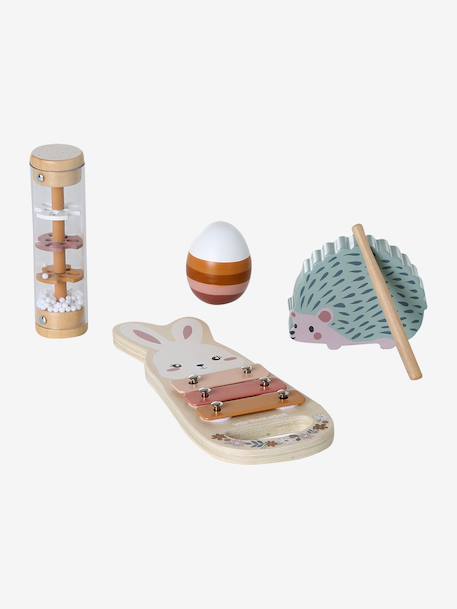 Set d'éveil musical en bois FSC® bois+Rétro Flower 8 - vertbaudet enfant 