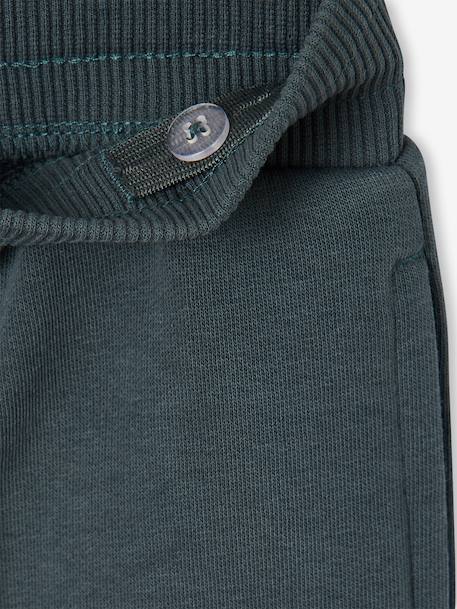 Pantalon jogging 'Athletic' garçon en molleton anthracite+chocolat+kaki 4 - vertbaudet enfant 