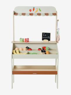 Marchande avec accessoires bois FSC® - vertbaudet enfant Jouet-Jeux d'imitation-Marchande avec accessoires bois FSC®