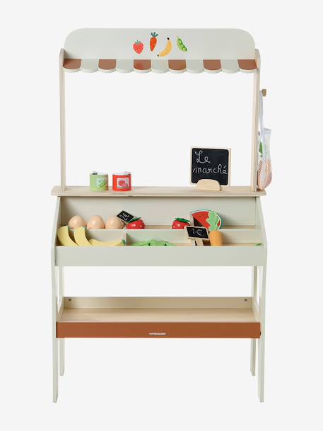 Marchande avec accessoires bois FSC® écru 1 - vertbaudet enfant 