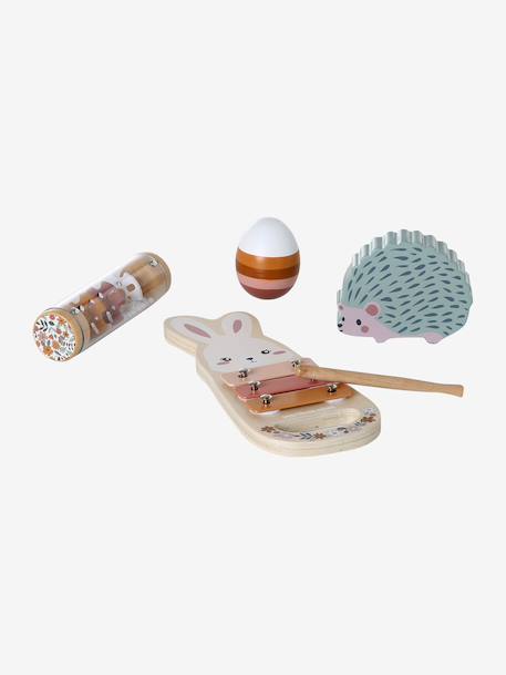 Set d'éveil musical en bois FSC® bois+Rétro Flower 7 - vertbaudet enfant 