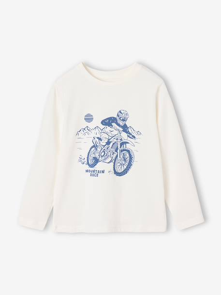 T-shirt manches longues garçon anthracite+blanc+cappuccino+rouge+vert sauge 4 - vertbaudet enfant 