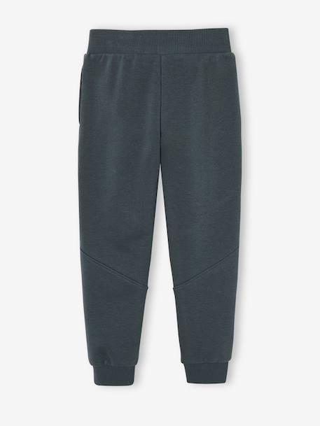 Pantalon jogging 'Athletic' garçon en molleton anthracite+chocolat+kaki 2 - vertbaudet enfant 