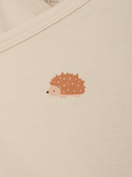 Lot de 5 bodies naissance manches longues beige chiné 8 - vertbaudet enfant 
