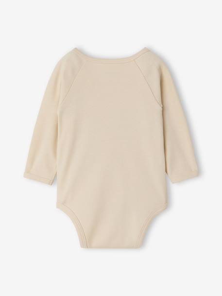 Lot de 5 bodies naissance manches longues beige chiné 7 - vertbaudet enfant 