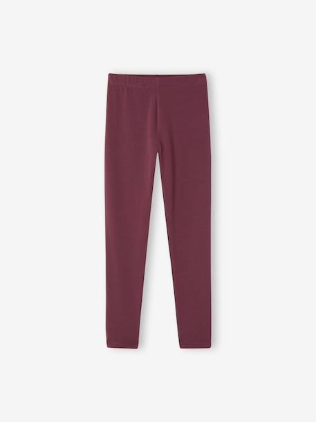 Legging long fille noir+prune 4 - vertbaudet enfant 