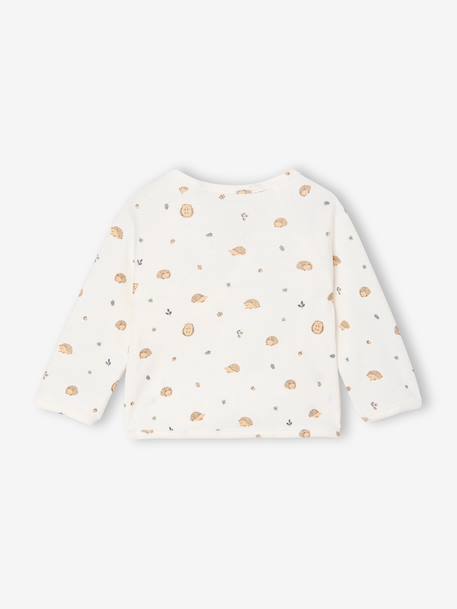Brassière naissance manches longues cappuccino+écru+vert sauge 9 - vertbaudet enfant 