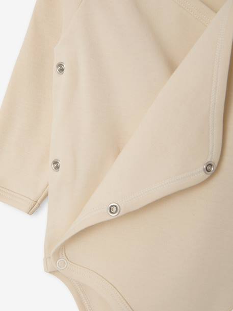 Lot de 5 bodies naissance manches longues beige chiné 9 - vertbaudet enfant 