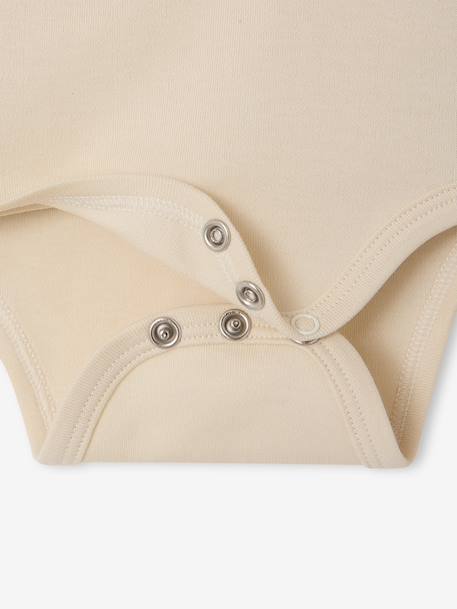 Lot de 5 bodies naissance manches longues beige chiné 10 - vertbaudet enfant 