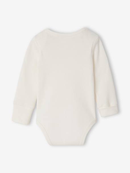 Lot 5 bodies manches longues bébé fille écru 7 - vertbaudet enfant 