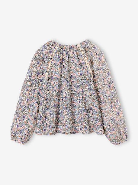 Blouse manches longues fille écru 2 - vertbaudet enfant 