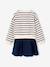 Robe fille 2 en 1 molleton et gaze de coton anthracite+marine 7 - vertbaudet enfant 