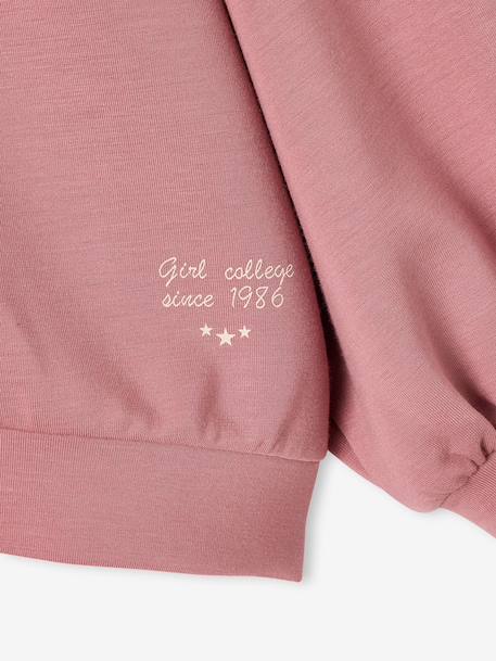Sweat zippé fille vieux rose 3 - vertbaudet enfant 