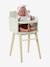 Chaise haute poupon feston en bois FSC® blanc 2 - vertbaudet enfant 