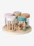 Set de 5 hochets musicaux en bois FSC® bois+Rétro Flower 5 - vertbaudet enfant 